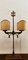 Lámpara de mesa medieval de latón martillado, Imagen 3