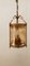 Brass Suspension Light in Decorated Glass 9