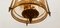Brass Suspension Light in Decorated Glass, Image 4