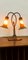 Vintage 2-Leuchten Tischlampe mit Dekoriertem Murano Glas 16