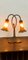 Vintage 2-Light Table Lamp with Decorated Murano Glass 4