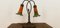Lampe de Bureau à 2 Lampes Vintage avec Verre de Murano Décoré 5