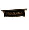 Italienische Garderobe aus ebonisiertem Holz mit goldenen Details 7