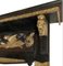 Italienische Garderobe aus ebonisiertem Holz mit goldenen Details 2
