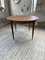 Scandinavian Round Extendable Dining Table in Teak, 1960s, Image 1