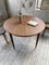 Scandinavian Round Extendable Dining Table in Teak, 1960s, Image 6