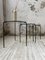 Nesting Tables in Metal & Glass, 1950s, Set of 3, Image 4