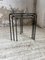 Nesting Tables in Metal & Glass, 1950s, Set of 3 31