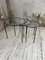 Nesting Tables in Metal & Glass, 1950s, Set of 3 34