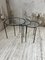 Nesting Tables in Metal & Glass, 1950s, Set of 3, Image 34