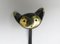 Black Brass Animal Cloakroom Hook by Walter Bosse, 1950s, Set of 12 18