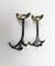 Black Brass Animal Cloakroom Hook by Walter Bosse, 1950s, Set of 12 17