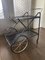 Italienischer Vintage Regency Barwagen aus Messing & Metall, 1950er 2