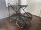 Italienischer Vintage Regency Barwagen aus Messing & Metall, 1950er 6