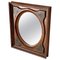 19th Century English Brown Wood Mirror 1