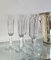 Flute da champagne Baccarat in cristallo, anni '90, set di 6, Immagine 8