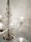 Large Murano Clear Glass Chandelier, 1940s 6