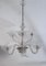 Large Murano Clear Glass Chandelier, 1940s 3
