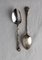 Mid-Century Silver Metal Coffee Spoons Tree-Leaf-Shaped, France, 1960s 3