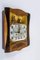Art Deco French Walnut Wall Clock with Chime, 1950s, Image 3