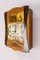 Art Deco French Walnut Wall Clock with Chime, 1950s 2