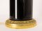 Mid-Century French Black Glass and Brass Table Lamp, 1960s 10