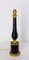 Mid-Century French Black Glass and Brass Table Lamp, 1960s 4