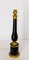 Mid-Century French Black Glass and Brass Table Lamp, 1960s 3