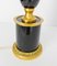 Mid-Century French Black Glass and Brass Table Lamp, 1960s 9