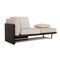 Cream Fabric & Brown Leather Lounger from Minotti 6
