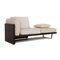 Cream Fabric & Brown Leather Lounger from Minotti, Image 6