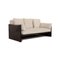 Cream Fabric & Brown Leather Sofa from Minotti 7