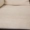 Cream Fabric & Brown Leather Sofa from Minotti 3