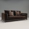 Brown Velvet Sofa by Antonio Citterio for Maxalto, 2013 2