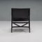 Black Leather 470 Pilotta Armchairs & Footstool attributed to Rodolfo Dordoni for Cassina, 2008, Set of 3 8