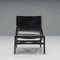 Black Leather 470 Pilotta Armchairs & Footstool attributed to Rodolfo Dordoni for Cassina, 2008, Set of 3 5