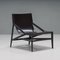 Black Leather 470 Pilotta Armchairs & Footstool attributed to Rodolfo Dordoni for Cassina, 2008, Set of 3 6