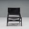 Black Leather 470 Pilotta Armchair & Footstool attributed to Rodolfo Dordoni for Cassina, 2008, Set of 2 4
