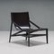 Black Leather 470 Pilotta Armchair & Footstool attributed to Rodolfo Dordoni for Cassina, 2008, Set of 2 5