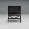 Black Leather 470 Pilotta Armchair & Footstool attributed to Rodolfo Dordoni for Cassina, 2008, Set of 2 7