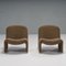 Braune Tweed Alky Stühle von Giancarlo Piretti für Artifort, 1970er, 2er Set 3
