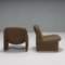 Brown Tweed Alky Chairs attributed to Giancarlo Piretti for Artifort, 1970s, Set of 2 2