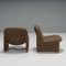 Chaises Tweed Alky Marron attribuées à Giancarlo Piretti pour Artifort, 1970s, Set de 2 2