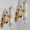 Murano Glass and Brass Sconce in the style of Venini, Italy, 1975 2