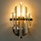 Murano Glass and Brass Sconce in the style of Venini, Italy, 1975 6