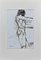 Nils Udo, The Nude, Original Ink Drawing, fine 20th Century, Immagine 1