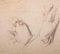 Edouard Dufeu, The Hands of My Mother, Original Zeichnung, 1880er 1