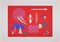 Otto Hofmann, Red Composition, Original Screen Print, 1989 1