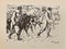 Hermann Paul, Le Convoi, Original Lithograph, Early 20th Century 1