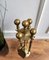 Italian Brass Fireplace Tool Set with Stand, 1980s, Set of 5, Image 5